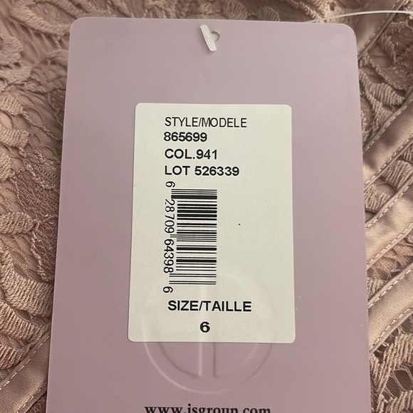 JS Collections NWT Women’s Lace Dress, Rose Cloud Pink, High Lo Style. Size 6. - Picture 3 of 6